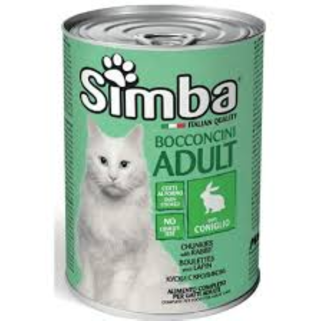 SIMBA CAT CHUNKIES RABBIT 415G